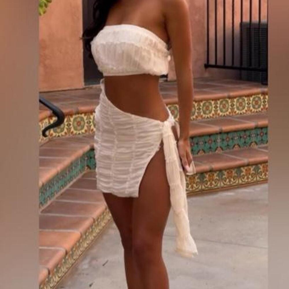 New Outcast clothing roci small mini dress ivory